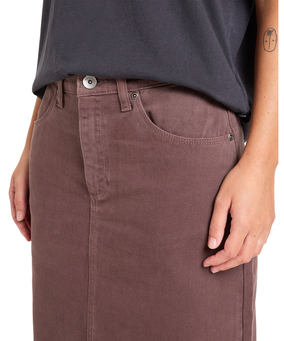 Quiksilver 【オンラインストア・直営店限定】 MASON SKIRT ウィメンズ ロングスカート コットンツイル