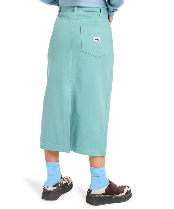 Quiksilver 【オンラインストア・直営店限定】 MASON SKIRT ウィメンズ ロングスカート コットンツイル