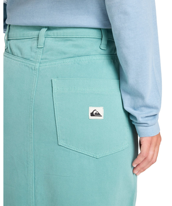 Quiksilver 【オンラインストア・直営店限定】 MASON SKIRT ウィメンズ ロングスカート コットンツイル