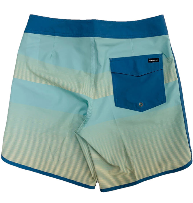 【OUTLET】QUIKSILVER メンズ SURFSILK SCALLOP 18 ボードショーツ フィットタイ 4WAYストレッチ 18インチ インナーショーツなしタイプ