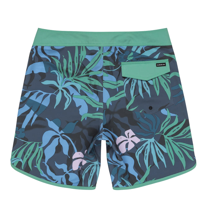 【OUTLET】QUIKSILVER メンズ SURFSILK SCALLOP 18 ボードショーツ フィットタイ 4WAYストレッチ 18インチ インナーショーツなしタイプ