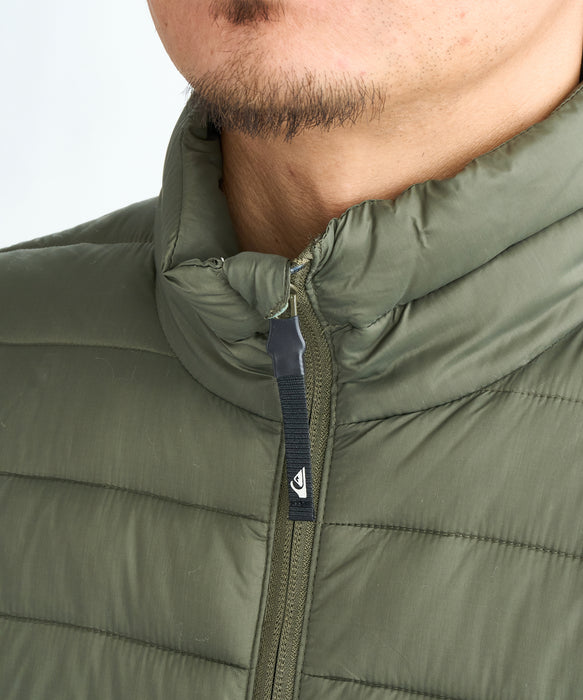 Quiksilver メンズ SCALY FZ 中綿キルティングジャケット インナー