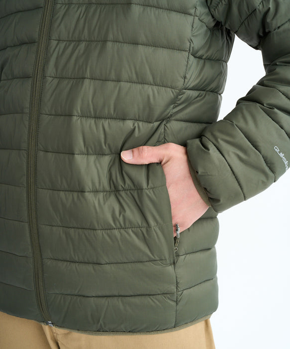 Quiksilver メンズ SCALY FZ 中綿キルティングジャケット インナー/アウター 撥水加工