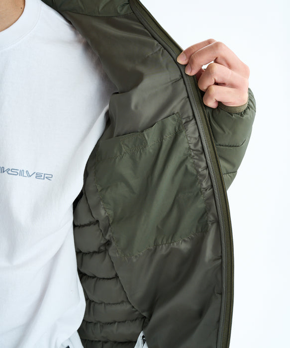 Quiksilver メンズ SCALY FZ 中綿キルティングジャケット インナー