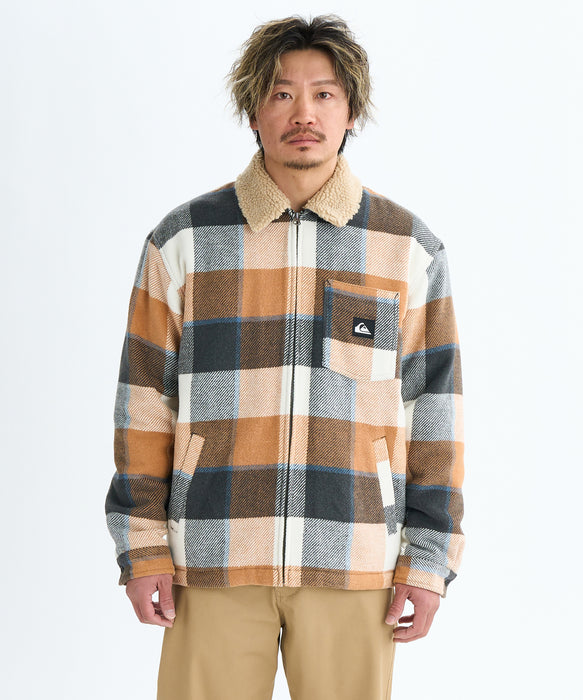 ジャケット・アウター harcari Quiksilver DNA SHERPA HARRINGTON JACKET ジャケット アウター ボア