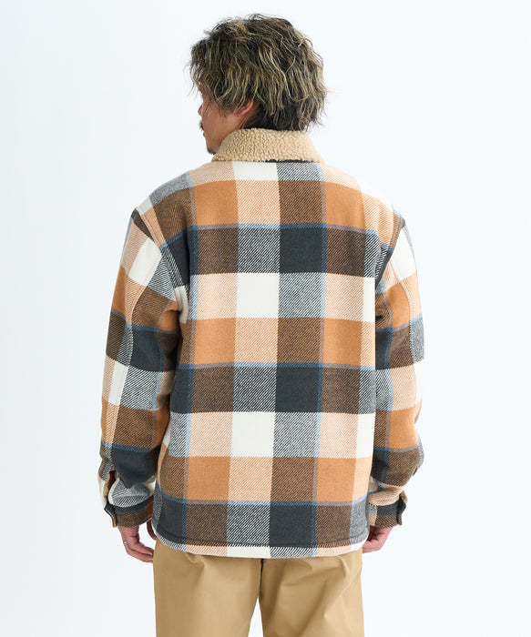 【q】 jacket outer / ヘリンボーンジャケットアウター ヘリンボーン柄コンビ素材ボンバージャケット LIMITED EDITION