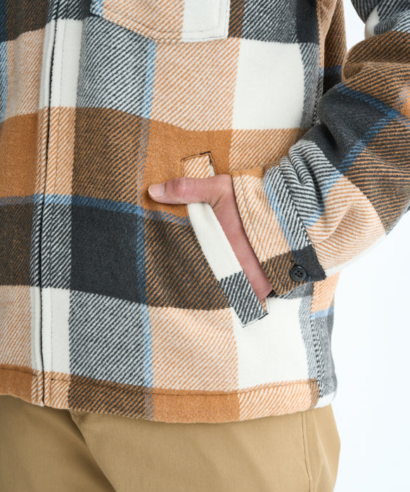 【OUTLET】Quiksilver メンズ DNA SHERPA HARRINGTON JACKET ボアライニングジャケット レギュラーフィット