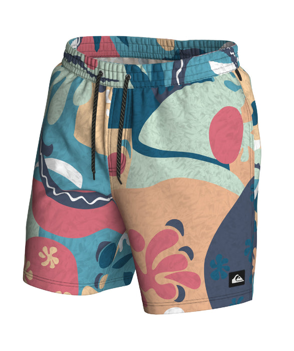 【OUTLET】QUIKSILVER メンズ SURFSILK STRAIGHT VO ジャムボードショーツ 4WAYストレッチ 17インチ インナーショーツ付き (ウエストゴムタイプ)