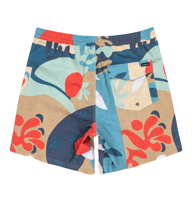 【OUTLET】QUIKSILVER メンズ SURFSILK STRAIGHT VO ジャムボードショーツ 4WAYストレッチ 17インチ インナーショーツ付き (ウエストゴムタイプ)