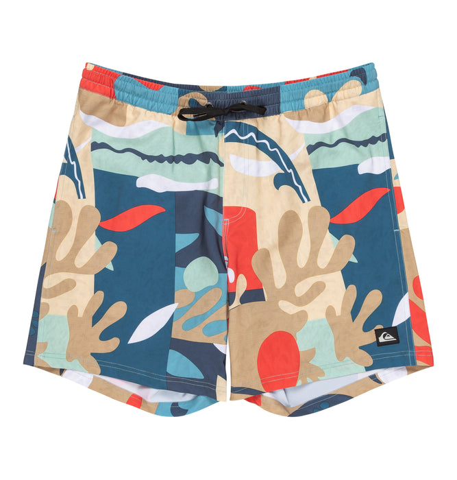 【OUTLET】QUIKSILVER メンズ SURFSILK STRAIGHT VO ジャムボードショーツ 4WAYストレッチ 17インチ インナーショーツ付き (ウエストゴムタイプ)