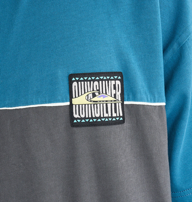 【OUTLET】QUIKSILVER メンズ GLOBAL HEAT COLOR BL 半袖ニット