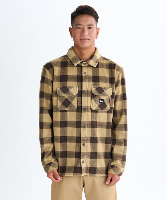 Quiksilver メンズ BERING STRAIT CHECK SHIRT シャツ フリース