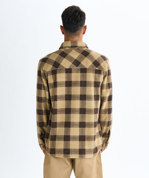 Quiksilver メンズ BERING STRAIT CHECK SHIRT シャツ フリース