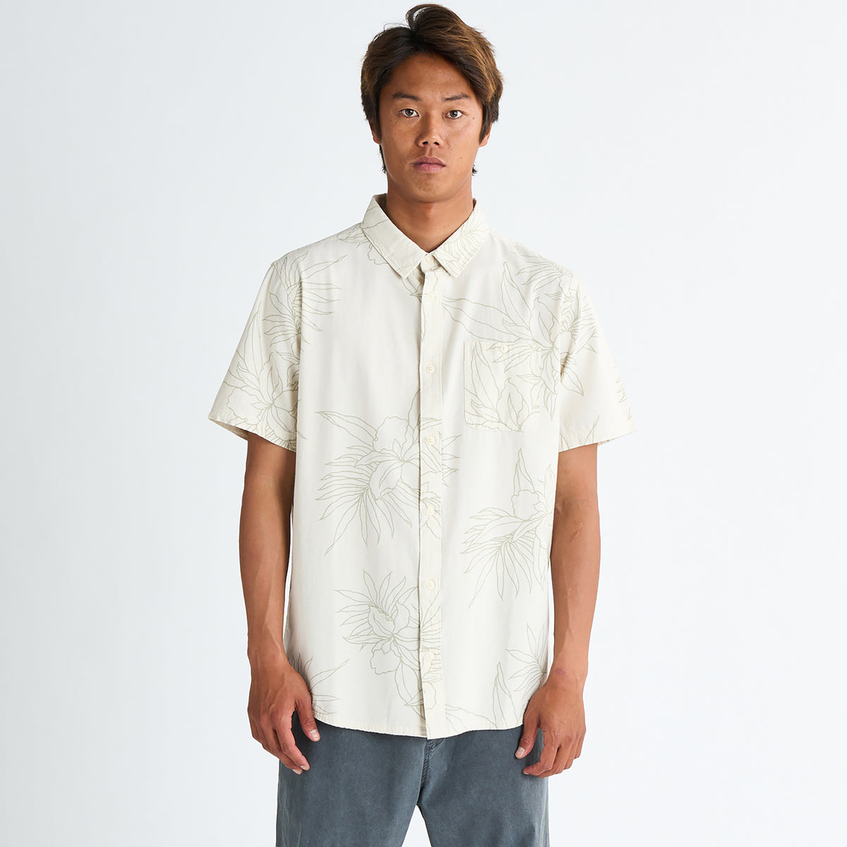 OUTLET FAMILY SALE】QUIKSILVER メンズ GAWANHILL SS 半袖シャツ