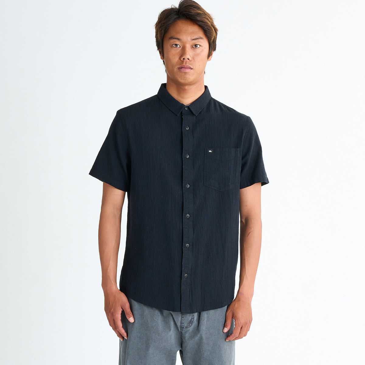 OUTLET】QUIKSILVER メンズ TIME BOX 半袖シャツ