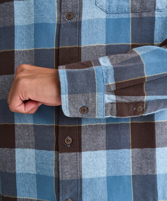 【OUTLET】Quiksilver メンズ MOTHERFLY PLAID LS SHIRT フランネルシャツ