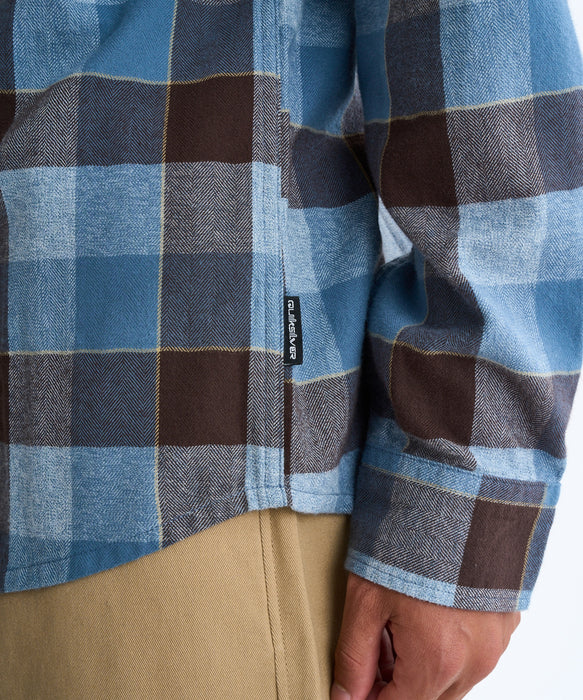 【OUTLET】Quiksilver メンズ MOTHERFLY PLAID LS SHIRT フランネルシャツ