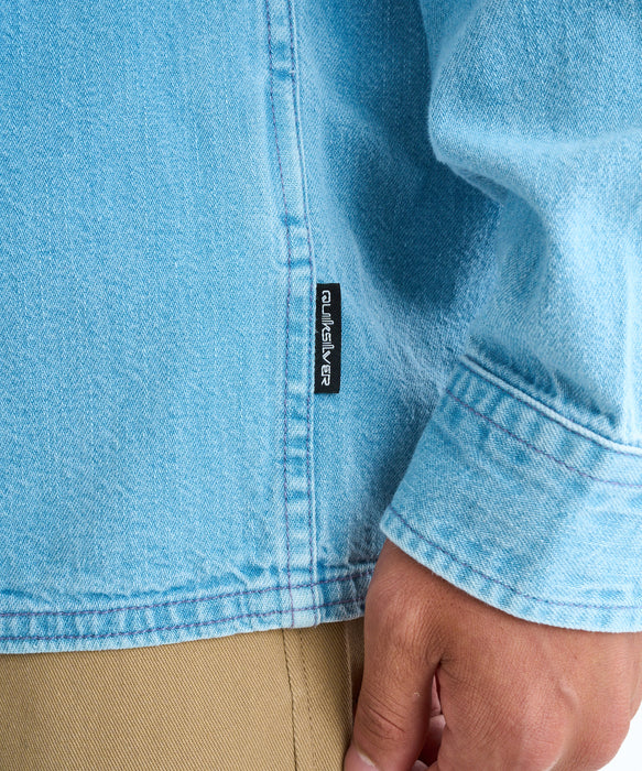 【OUTLET】Quiksilver メンズ BOZEMAN DENIM LS SHIRT シャツ