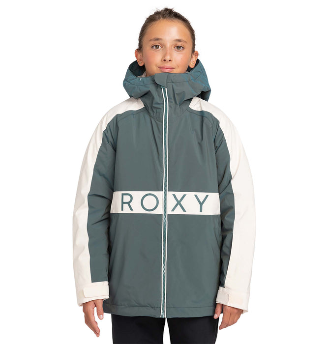 【REGULAR FIT】 (130-150cm向け)10K  Roxy キッズ SNOWMIST GIRL JK