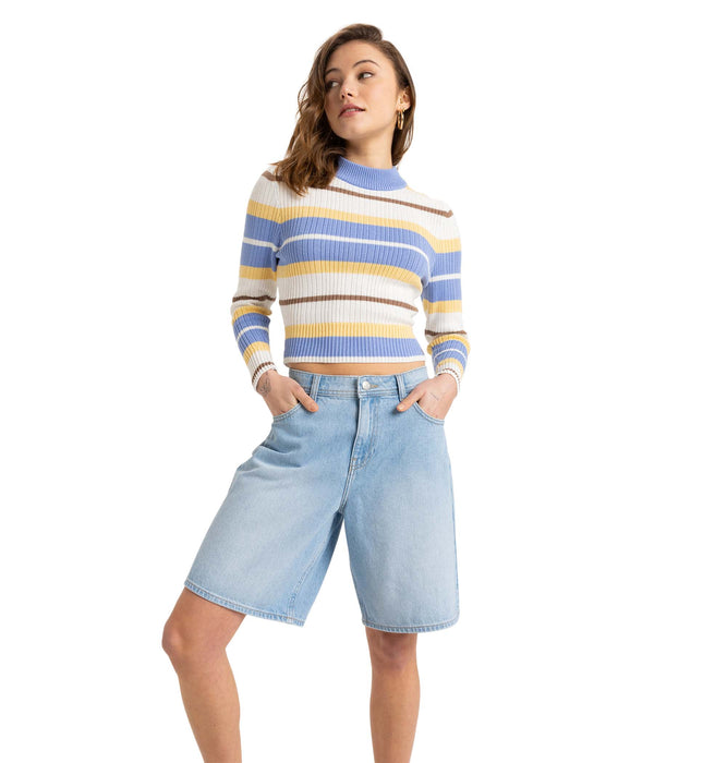 【OUTLET】Roxy AUTHENTIC STORY REGULAR ウィメンズ デニムハーフパンツ
