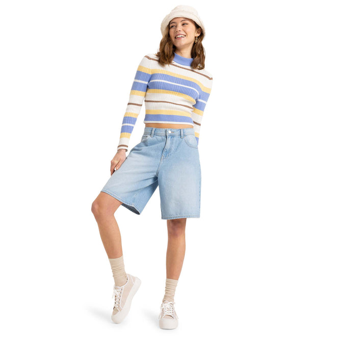 【OUTLET】Roxy AUTHENTIC STORY REGULAR ウィメンズ デニムハーフパンツ