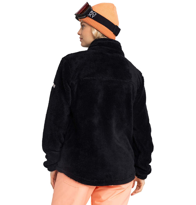 【OUTLET】保温 Roxy ALABAMA FULL ZIP SOLID スノーレイヤー