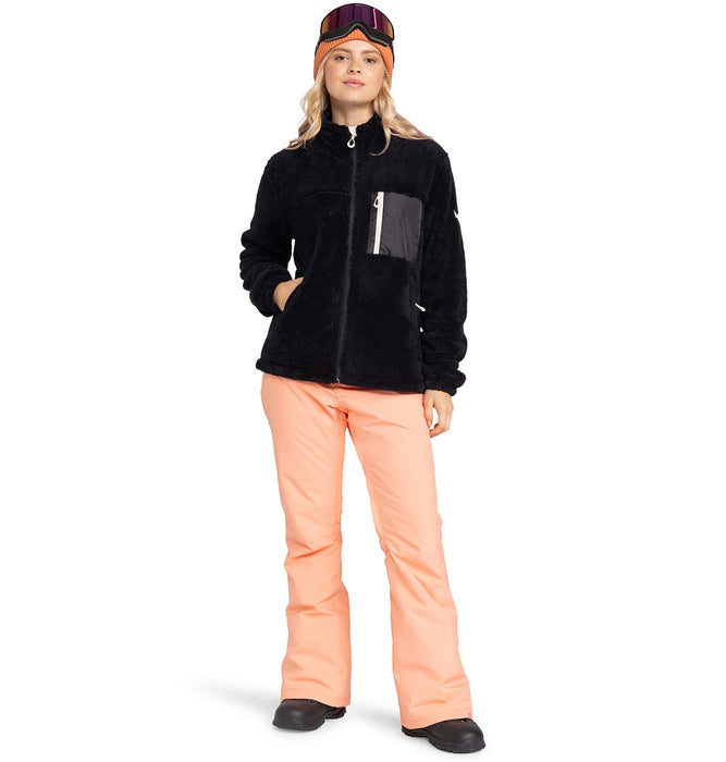 【OUTLET】保温 Roxy ALABAMA FULL ZIP SOLID スノーレイヤー