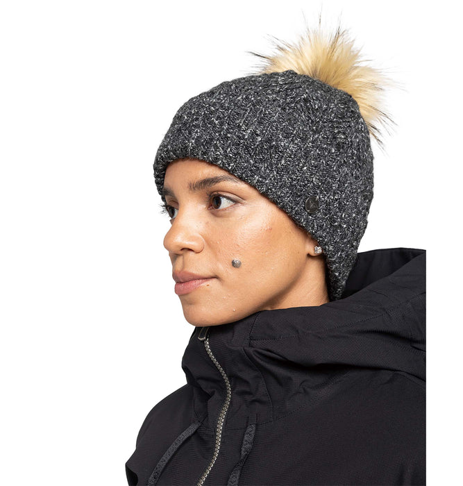 ハーフフリースライナー付き Roxy PEAK CHIC BEANIE