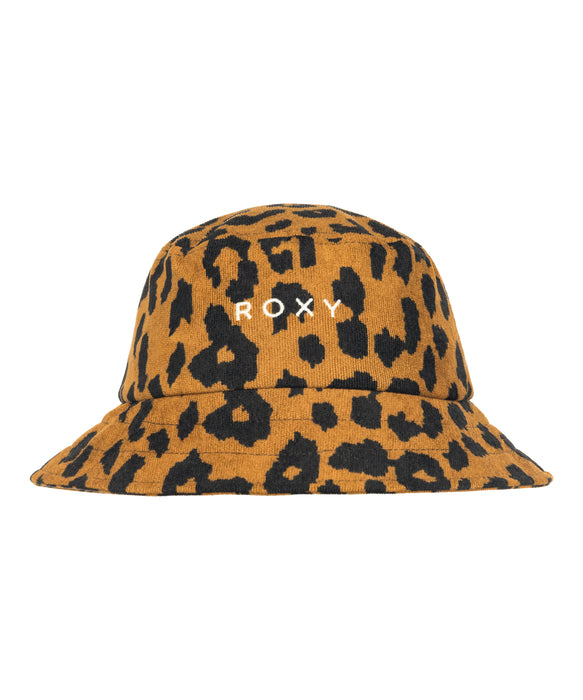 Roxy URBAN PARTY HAT ウィメンズ コーデュロイハット レオパード柄