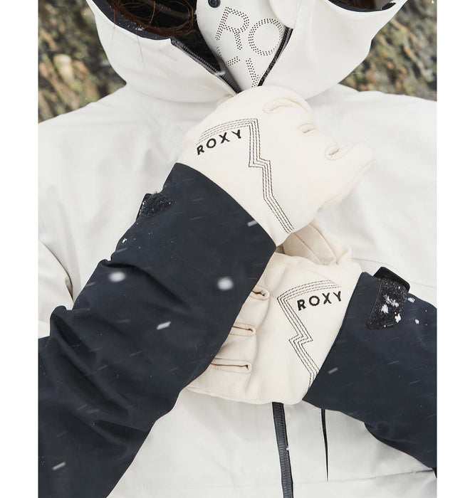 Roxy EASTSTORM LEATHER GLOVES スノーグローブ