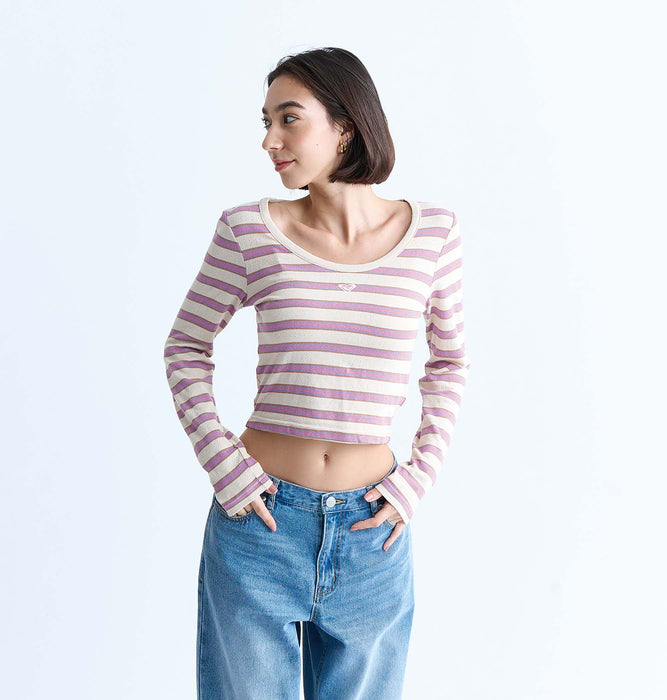 Roxy MOON BAY STRIPES LS Tシャツ ロンT