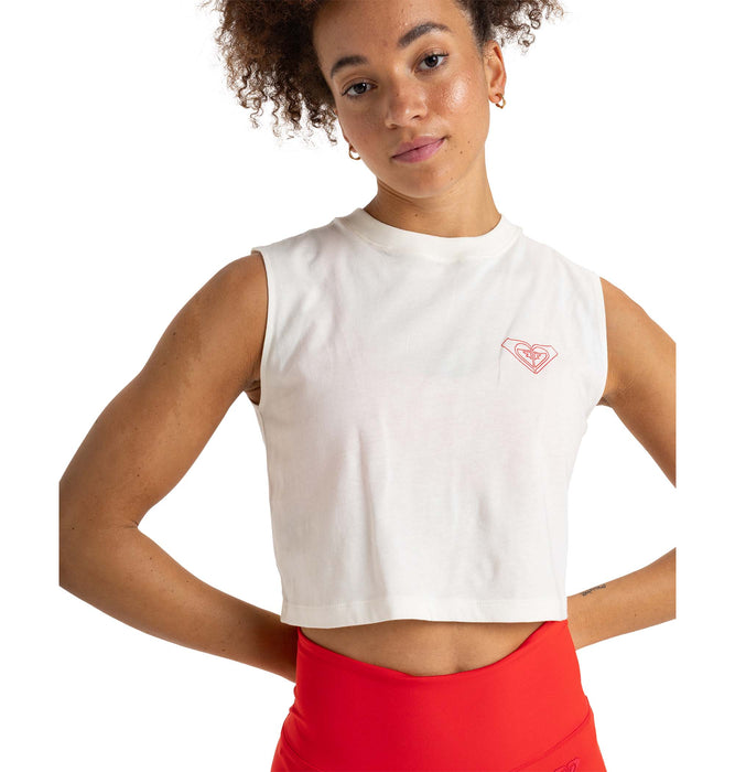 【OUTLET】【オンラインストア・直営店限定】Roxy ESSENTIAL ENERGY BOXY TANK ウィメンズ ウェア タンクトップ クロップド丈*