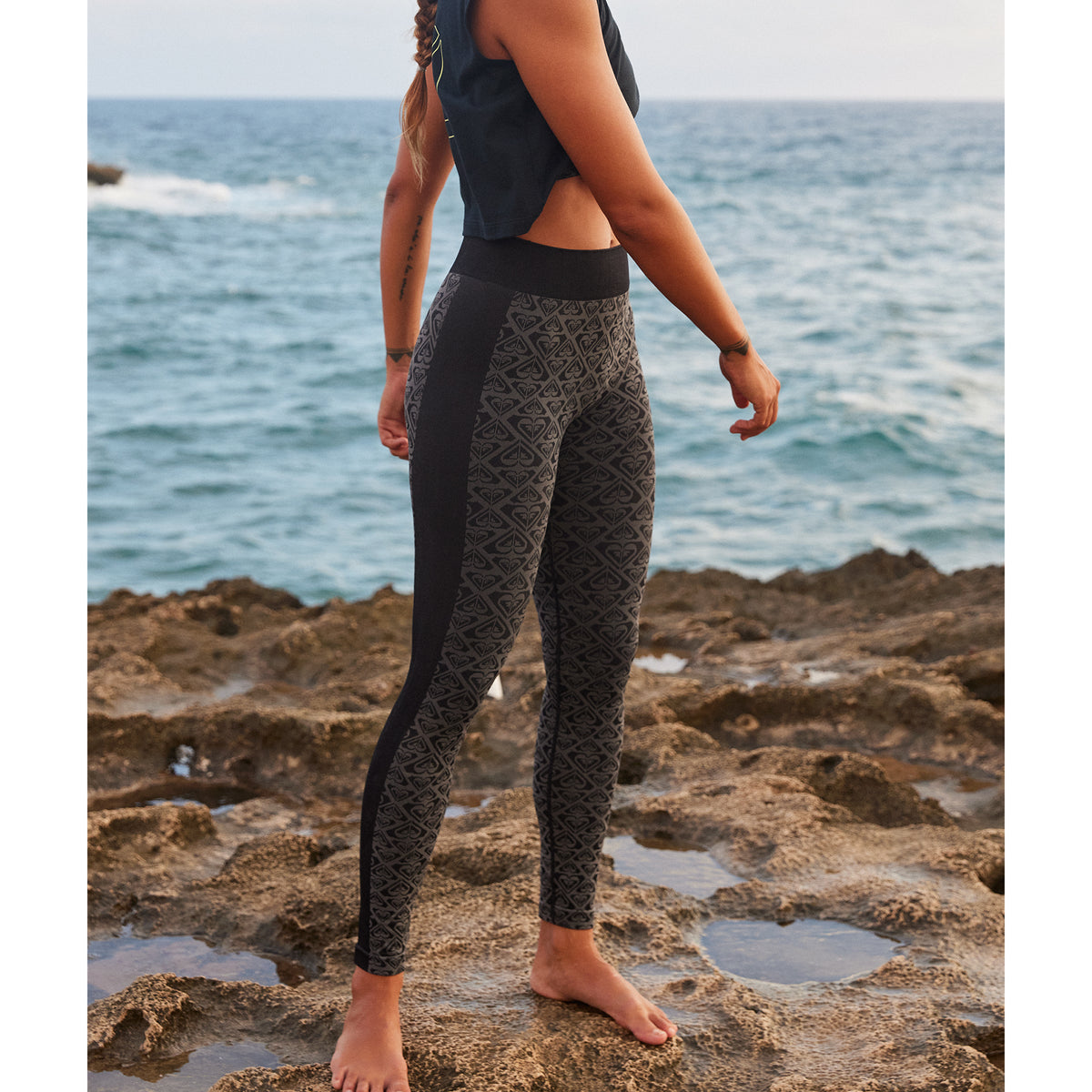 OUTLET FAMILY SALE】Roxy CHILLOUT SEAMLESS HEART PANTS レギンス