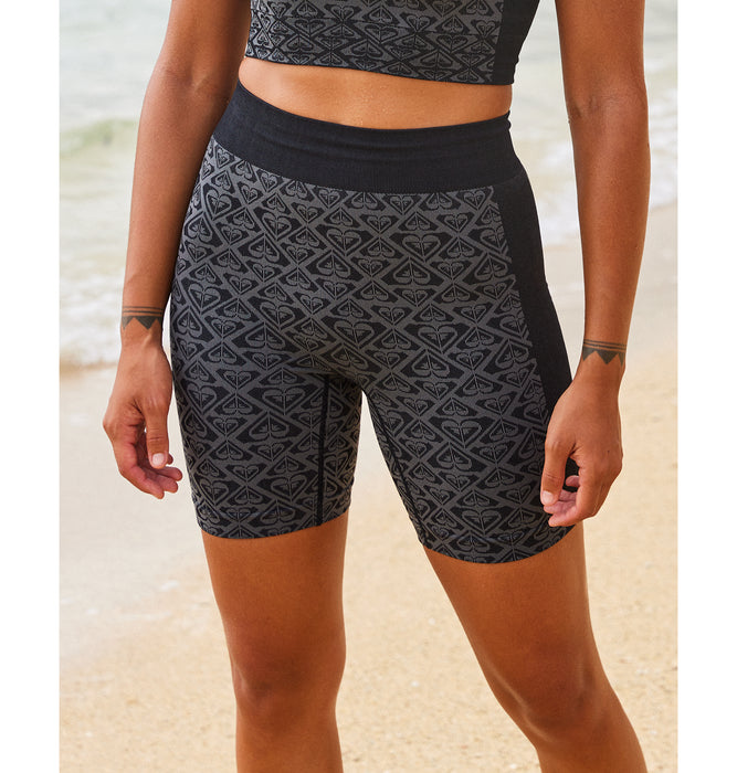 Roxy CHILLOUT SEAMLESS HEART SHORT バイクショーツ