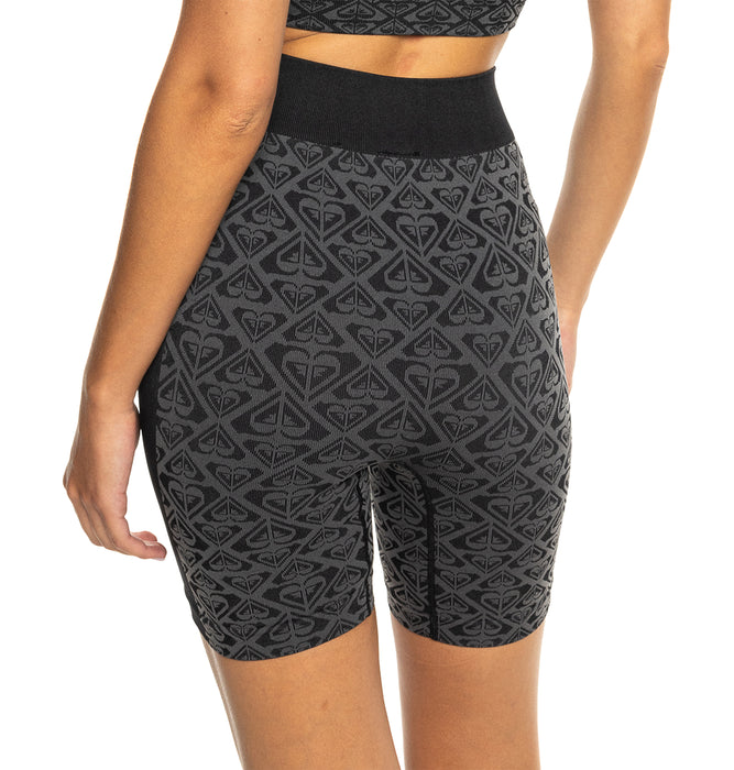 Roxy CHILLOUT SEAMLESS HEART SHORT バイクショーツ