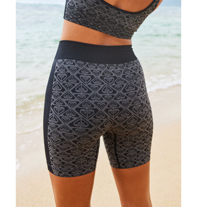 Roxy CHILLOUT SEAMLESS HEART SHORT バイクショーツ