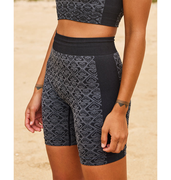 Roxy CHILLOUT SEAMLESS HEART SHORT バイクショーツ