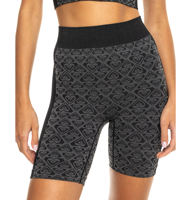 Roxy CHILLOUT SEAMLESS HEART SHORT バイクショーツ