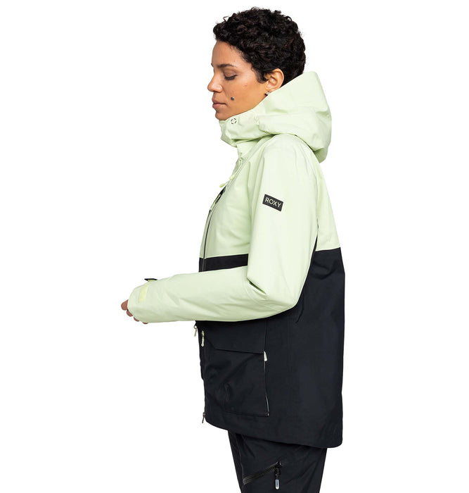 ROXY DRI FLIGHT 20 スノーボードウェア M ライトグリーン ROXY（ロキシー） レディース スノーボード ジャケット SHELTER JK