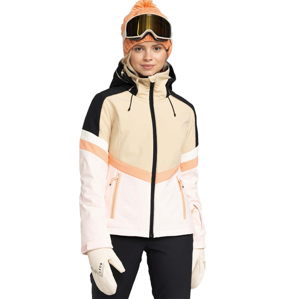 ROXY 花柄 ウィンタージャケット DRYFLIGHT 15K OUTLET】【SLIM FIT】15K Roxy PEAK CHIC SOFTSHELL JK スノージャケット