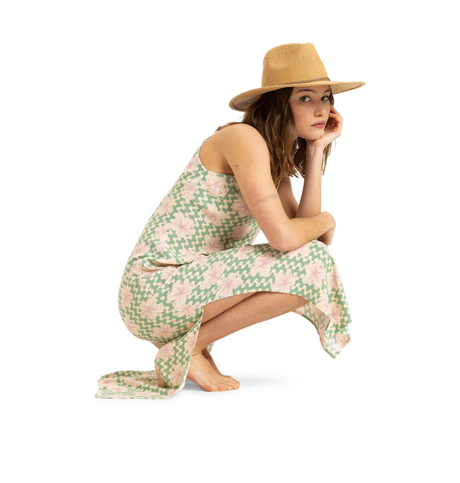 【OUTLET】Roxy STAY SUNNY SLIP DRESS ウィメンズ ロングワンピース