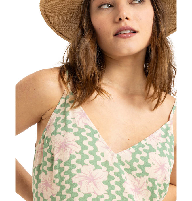 【OUTLET】Roxy STAY SUNNY SLIP DRESS ウィメンズ ロングワンピース