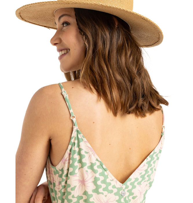 【OUTLET】Roxy STAY SUNNY SLIP DRESS ウィメンズ ロングワンピース