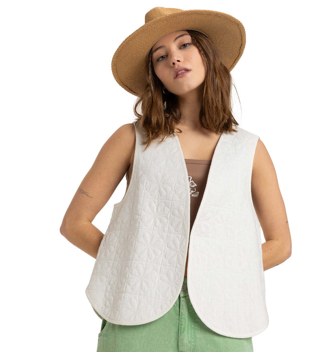 【OUTLET】Roxy WAISTCOAST QUILTED VEST ウィメンズ デザインベスト