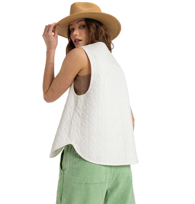 【OUTLET】Roxy WAISTCOAST QUILTED VEST ウィメンズ デザインベスト