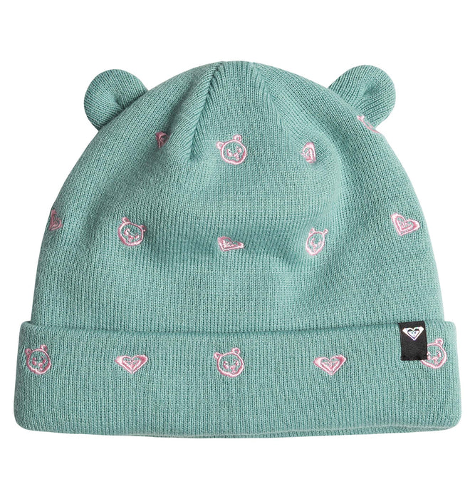 ハーフフリースライナー付き Roxy キッズ MINI SNOWMOON BEANIE