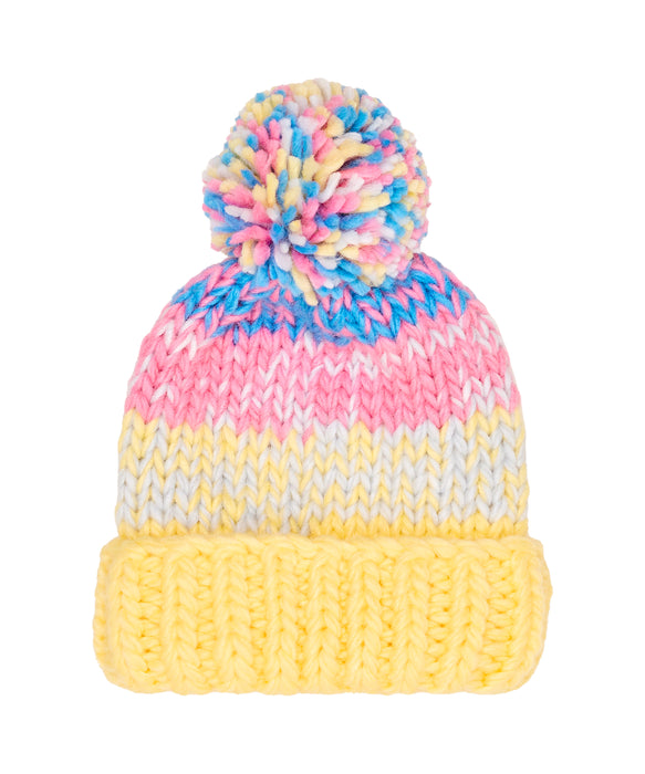 Roxy TEENIE WITCAPS キッズビーニー グラデーションデザイン ポンポン  <25FWグローバル展開アイテム>