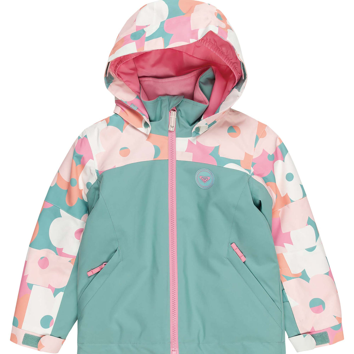 【美品】ROXY 海中モチーフ 鮮やかなブルー スノージャケット M スリム♡ 美品】ROXY 海中モチーフ 鮮やかなブルー スノージャケット M