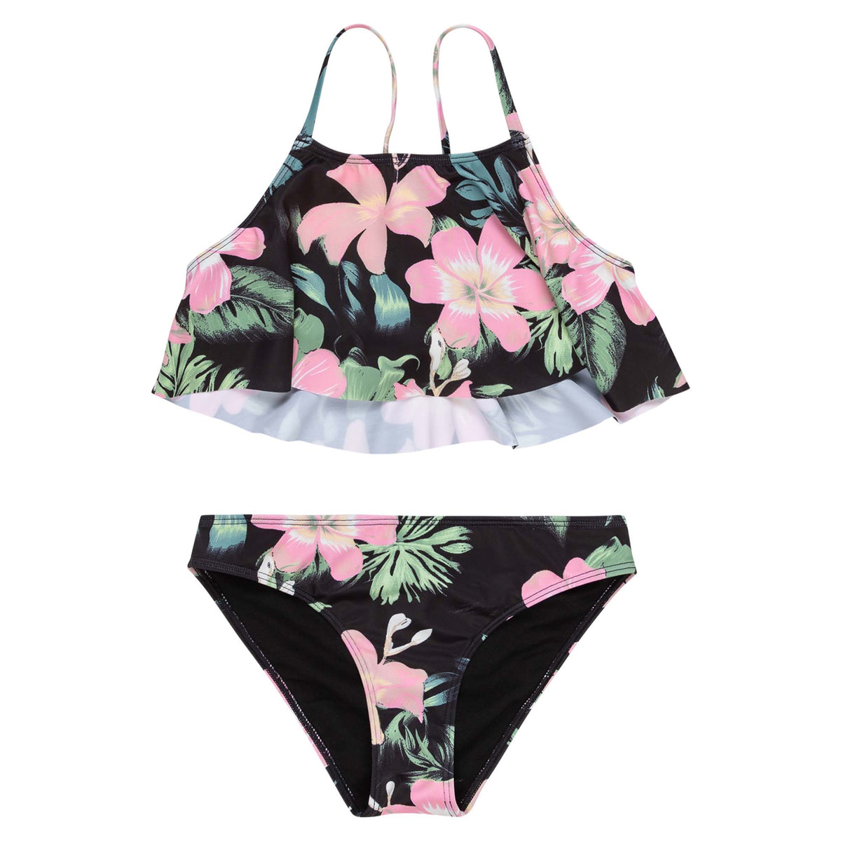 OUTLET】Roxy SHADOW FLORAL FLUTTER SET キッズ ビキニセット