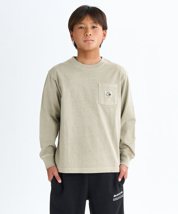 Quiksilver キッズ・ユース BW HISTORY POCKET LT YOUTH 長袖Tシャツ (130-160CM)